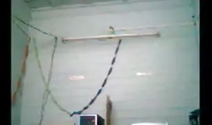 नाइजर एक स्वस्थ सभी छेद सफेद में है और sax वीडियो उसके चेहरे को काट दिया है